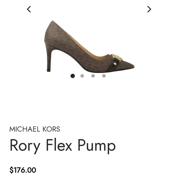 NEW🥰MICHAEL KORS RORY FLEX PUMP BLACK BROWN - Picture 10 of 11